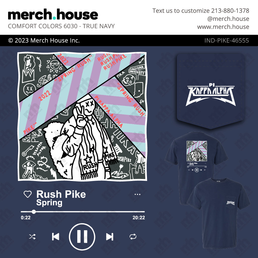 Pi Kappa Alpha Rush Shirt Spotify