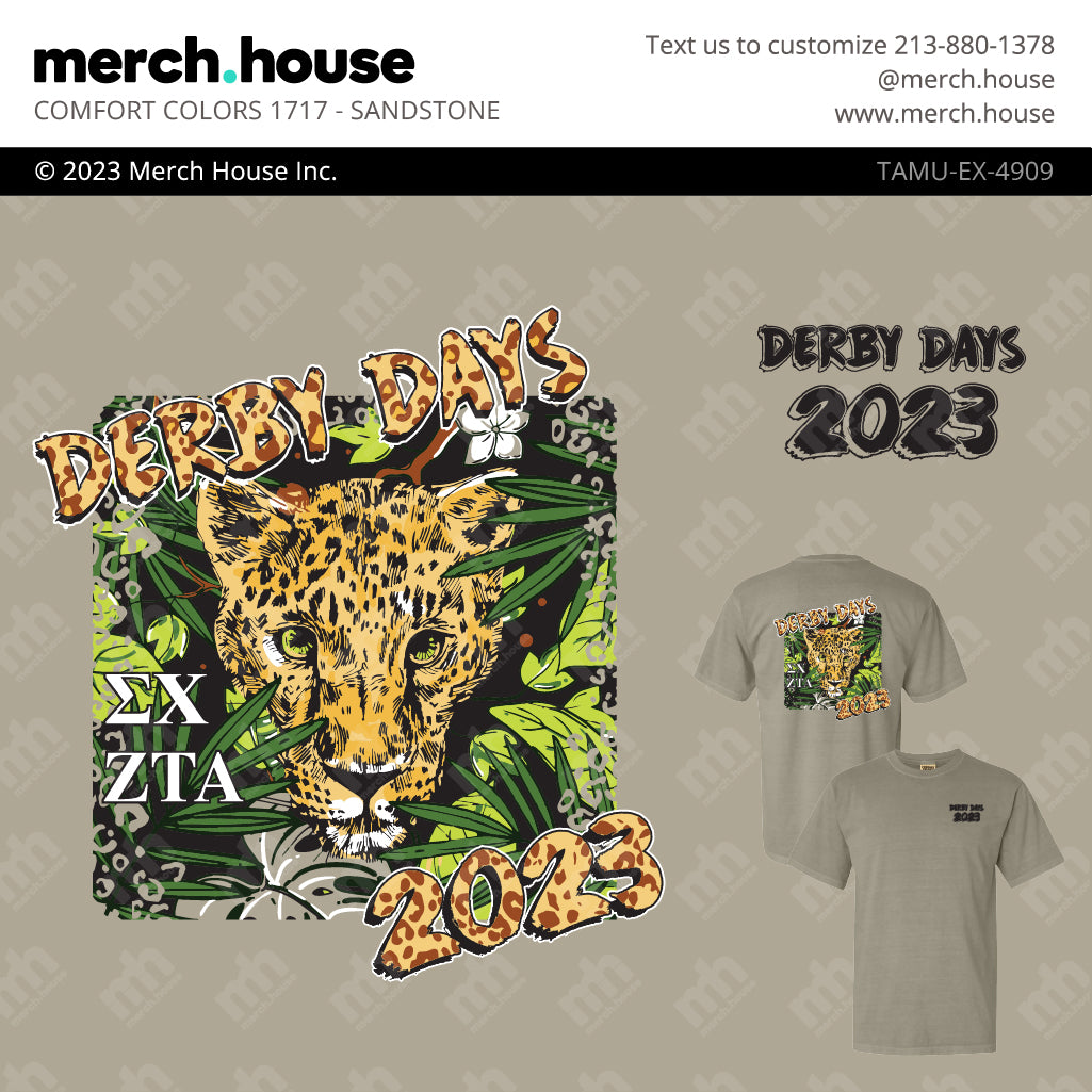 Sigma Chi Derby Days Cheetah Shirt