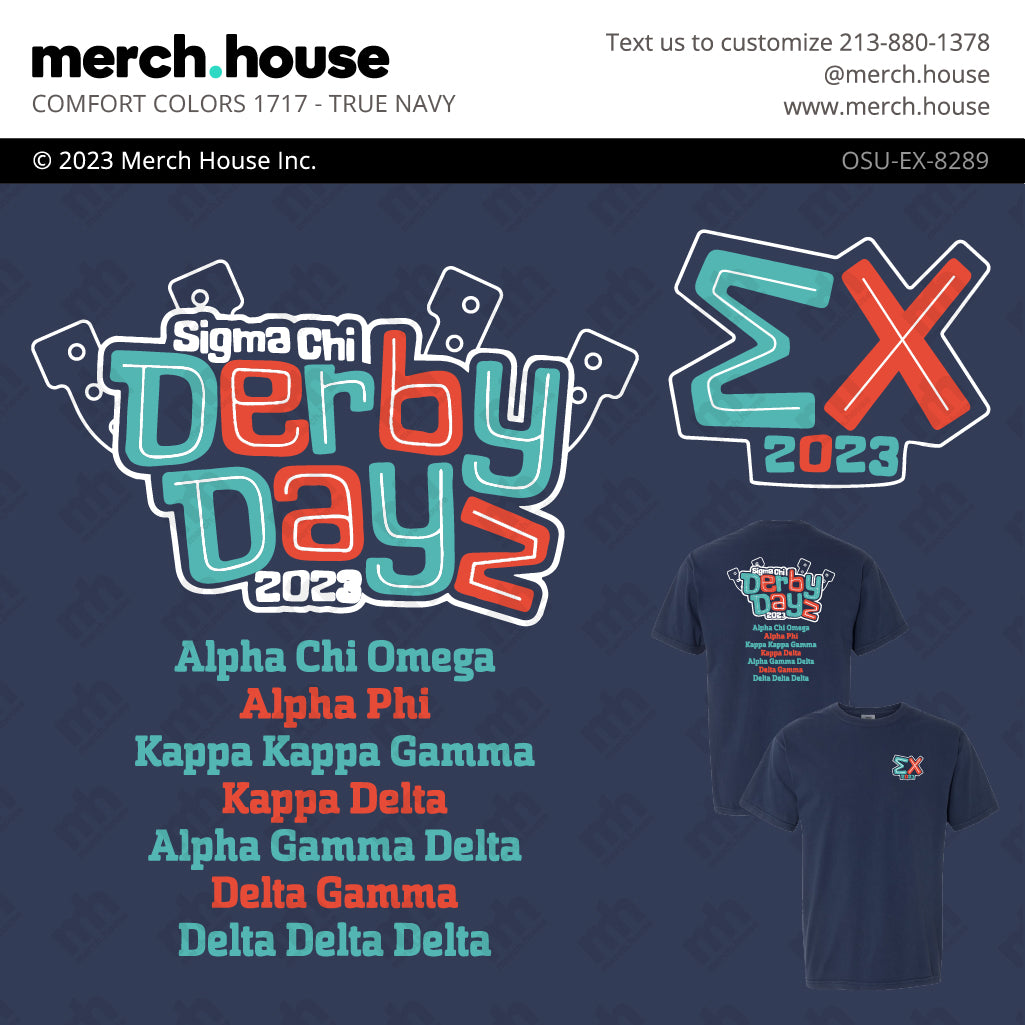 Sigma Chi Derby Days Music Festival Shirt