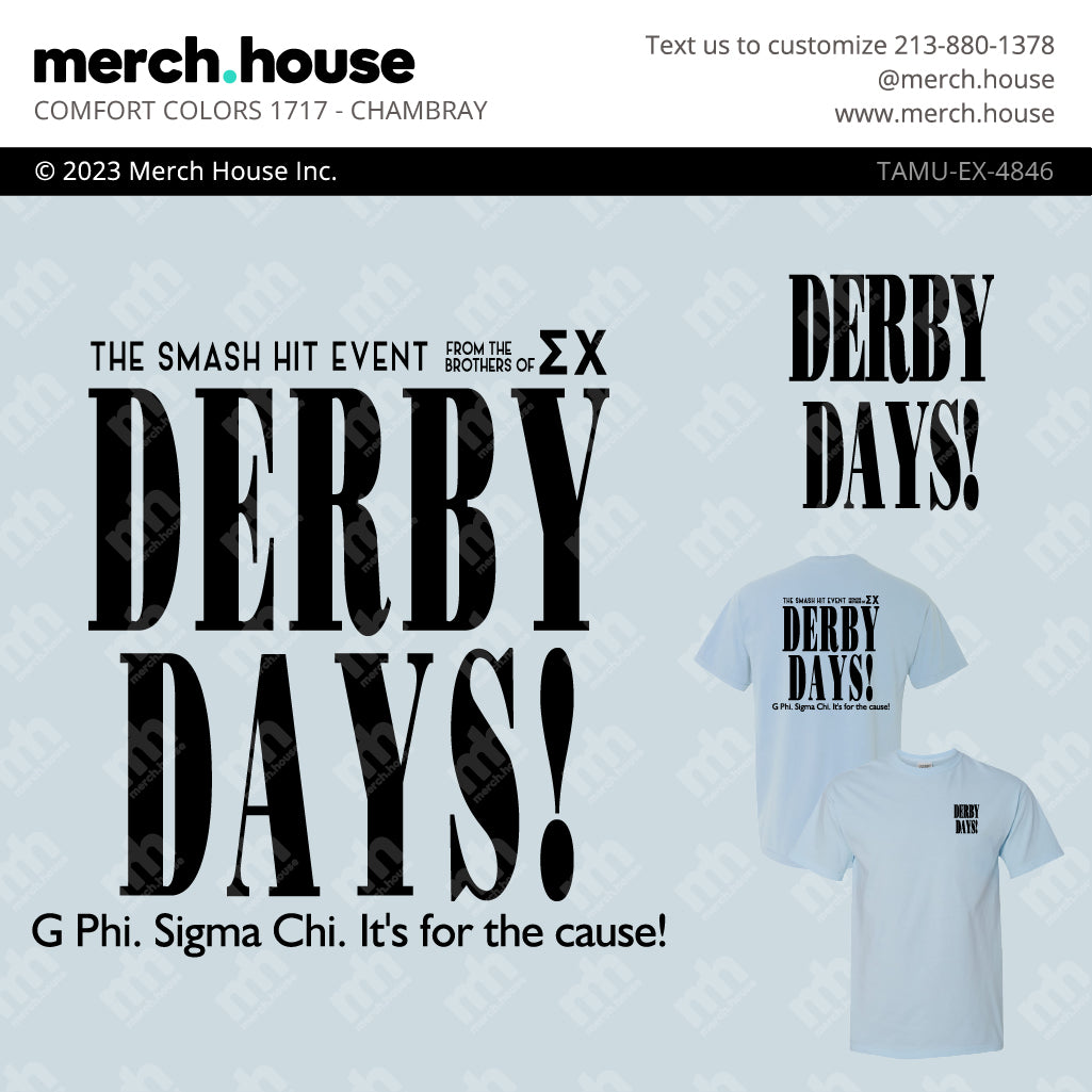 Sigma Chi Derby Days Smash Hit Shirt