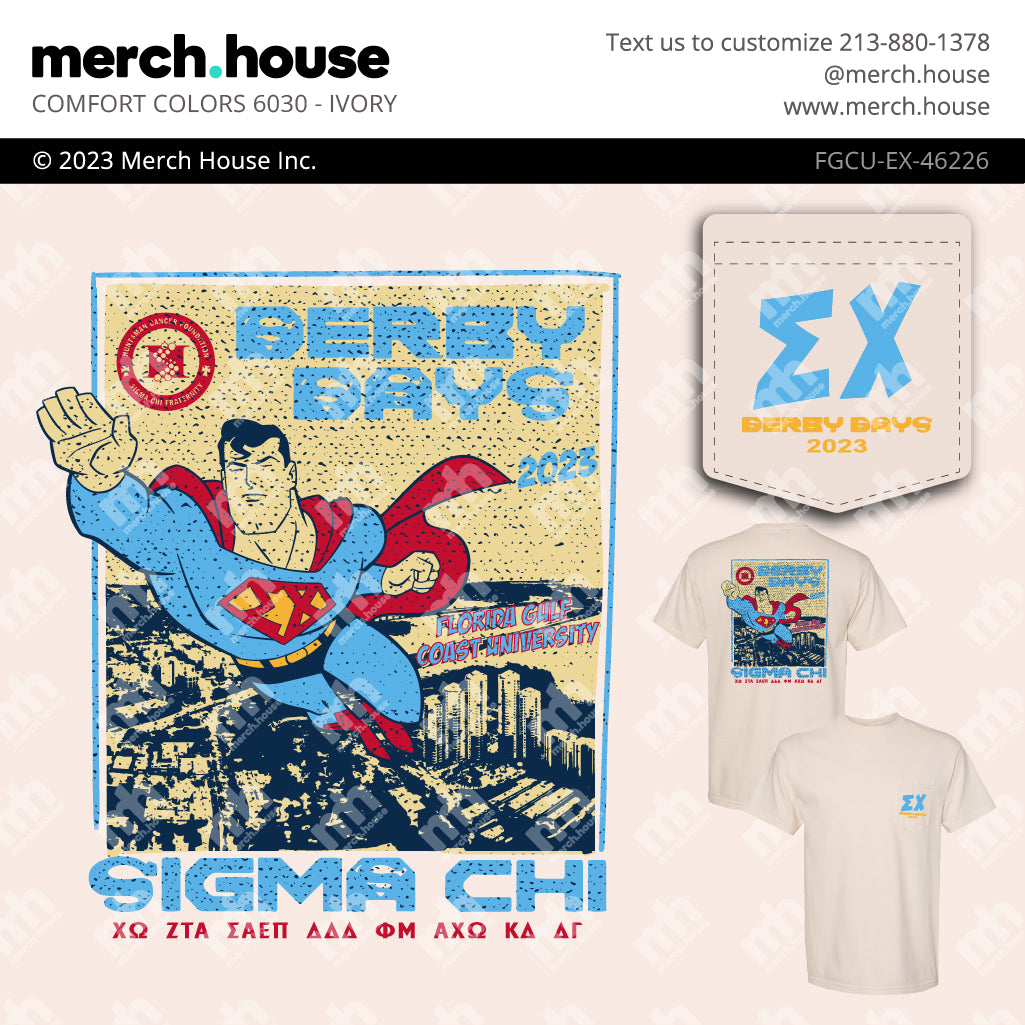 Sigma Chi Derby Days Superhero Shirt