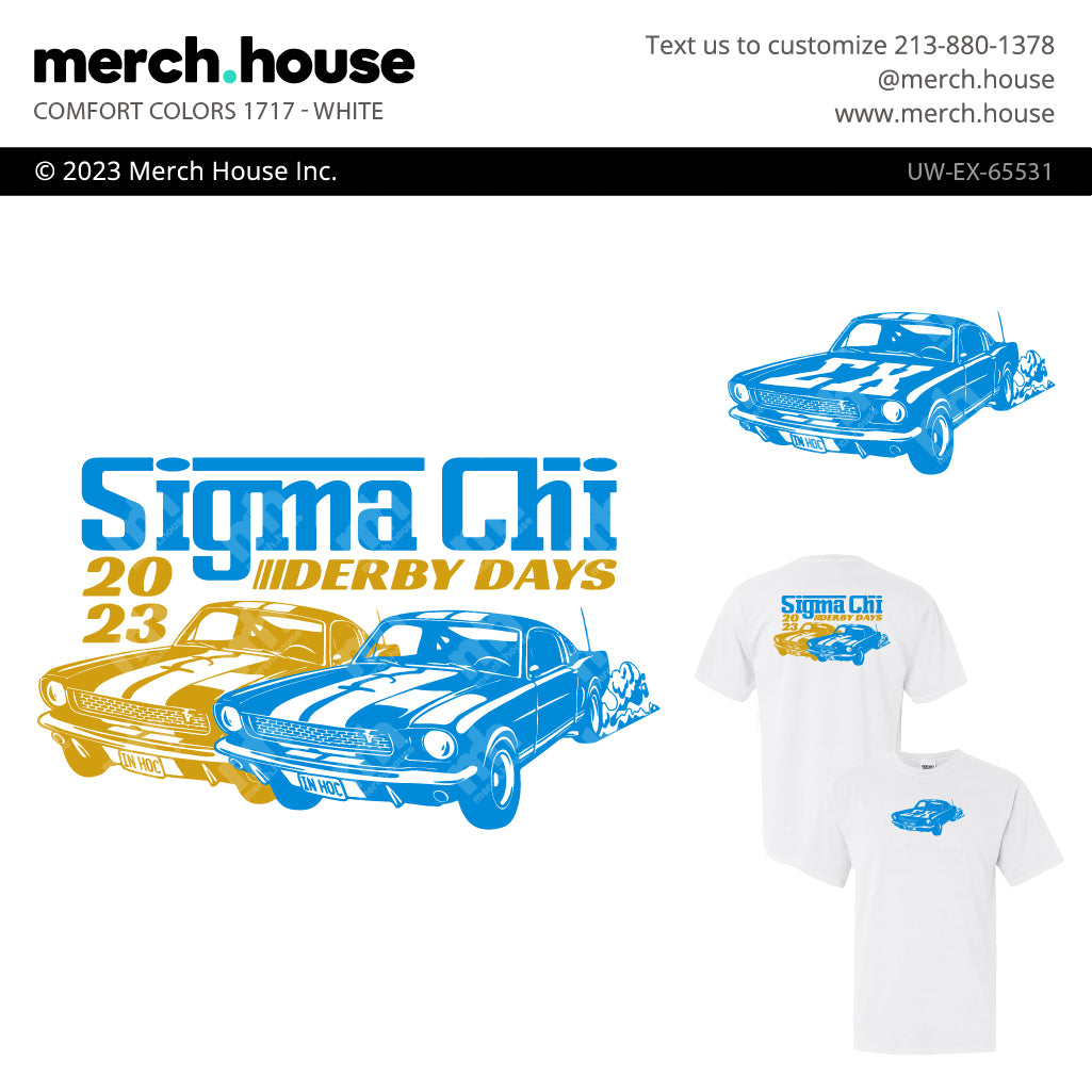 Sigma Chi Derby Days Vintage Cars Shirt