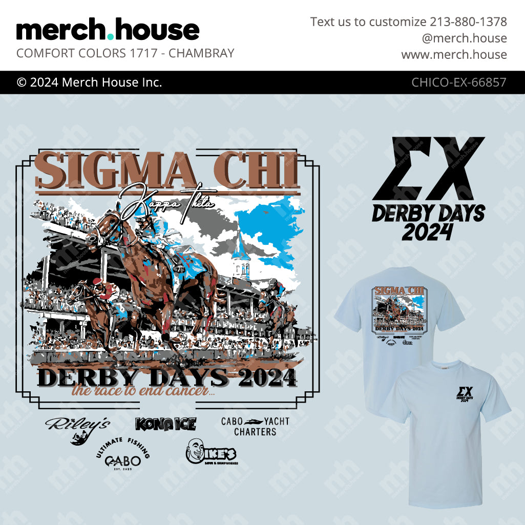 Sigma Chi Derby Days Vintage Horse Racing Shirt