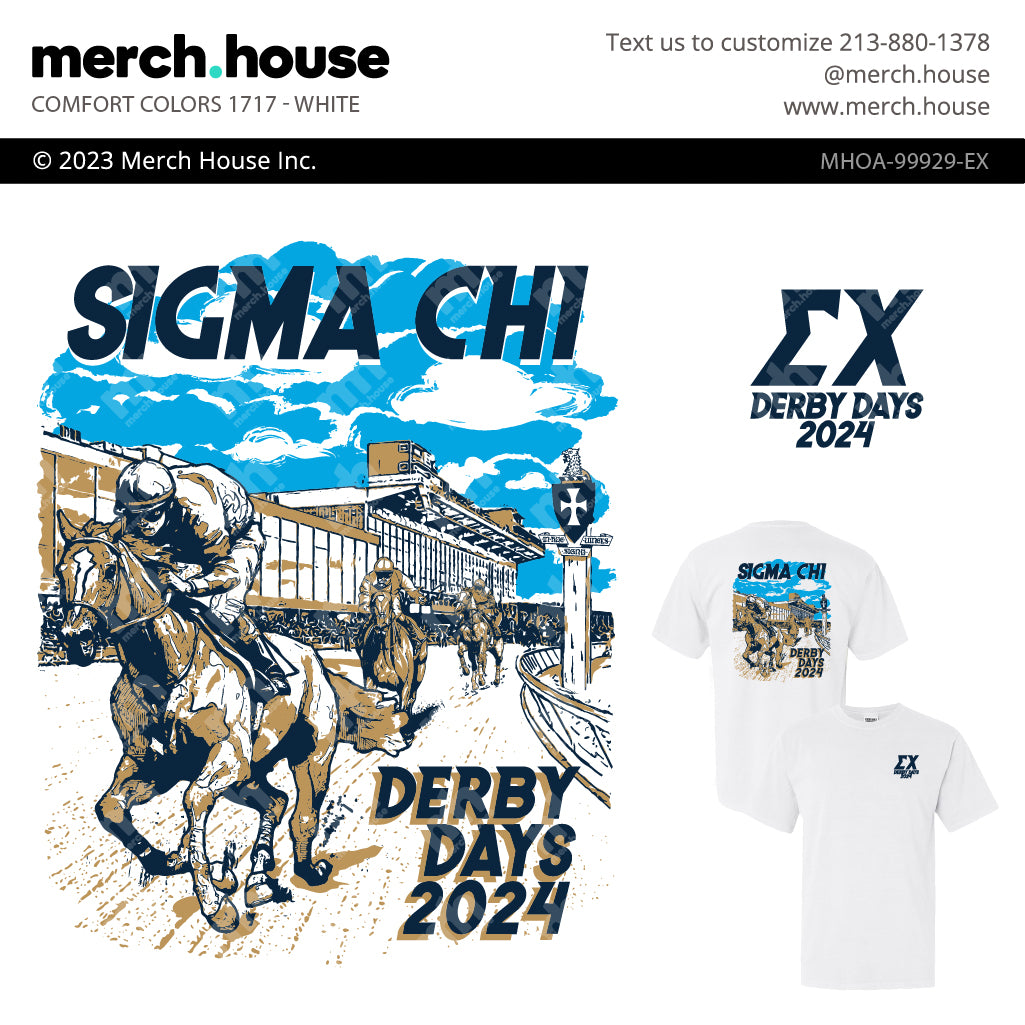 Sigma Chi Derby Days Vintage Horserace Shirt