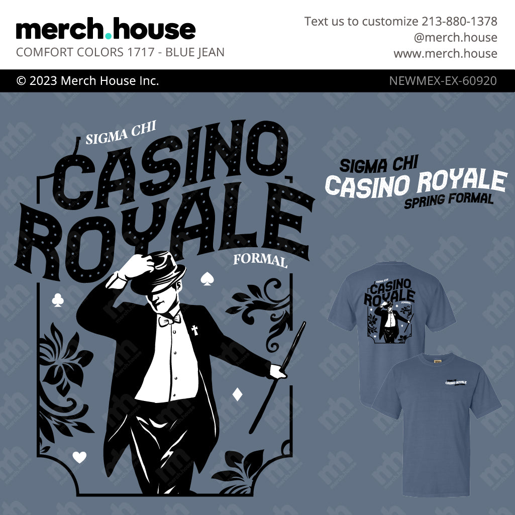 Sigma Chi Formal Casino Royale Shirt