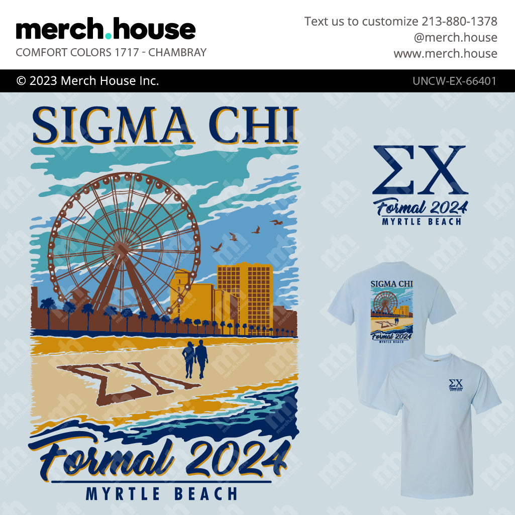 Sigma Chi Formal Myrtle Beach Shirt