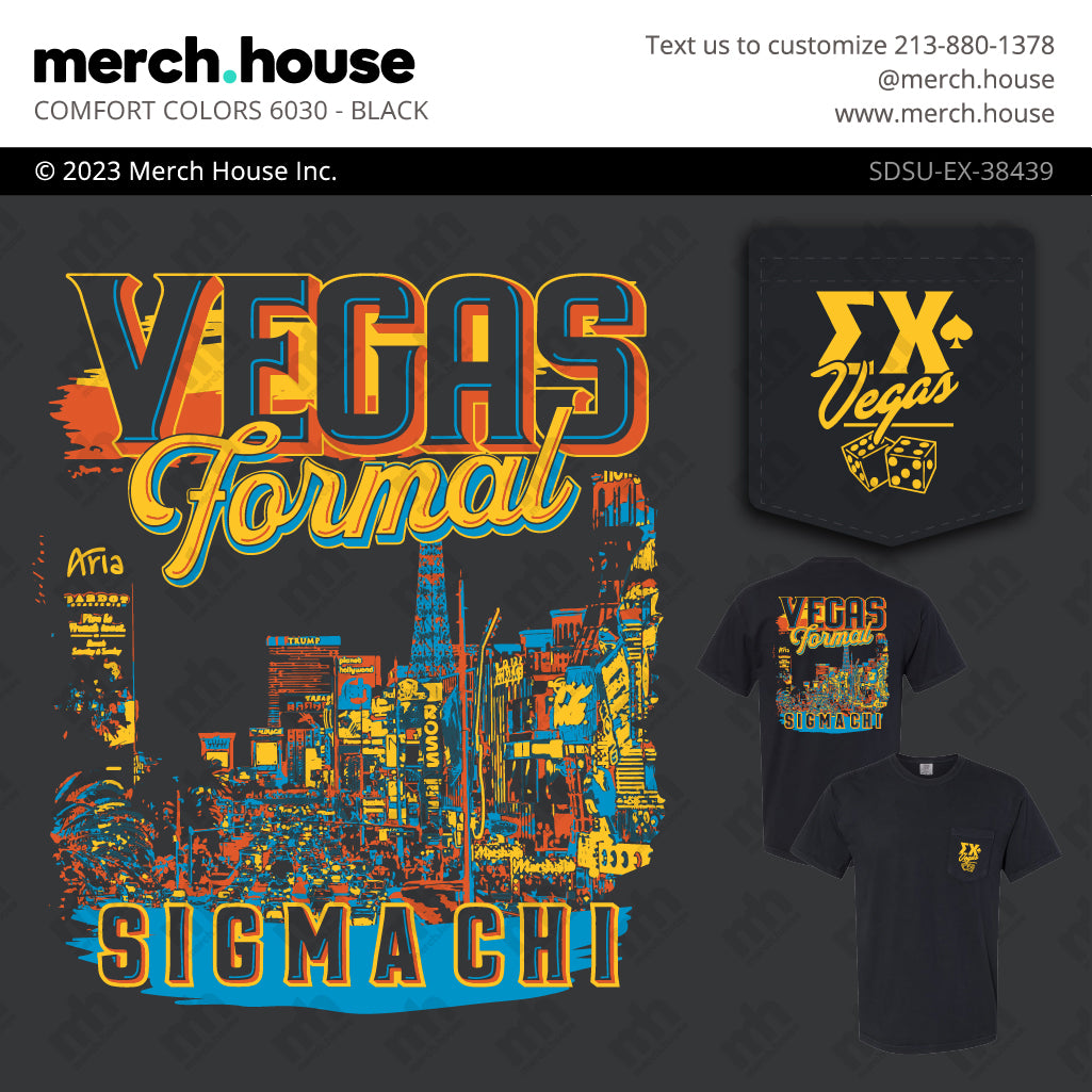 Sigma Chi Formal Vegas Strip Shirt