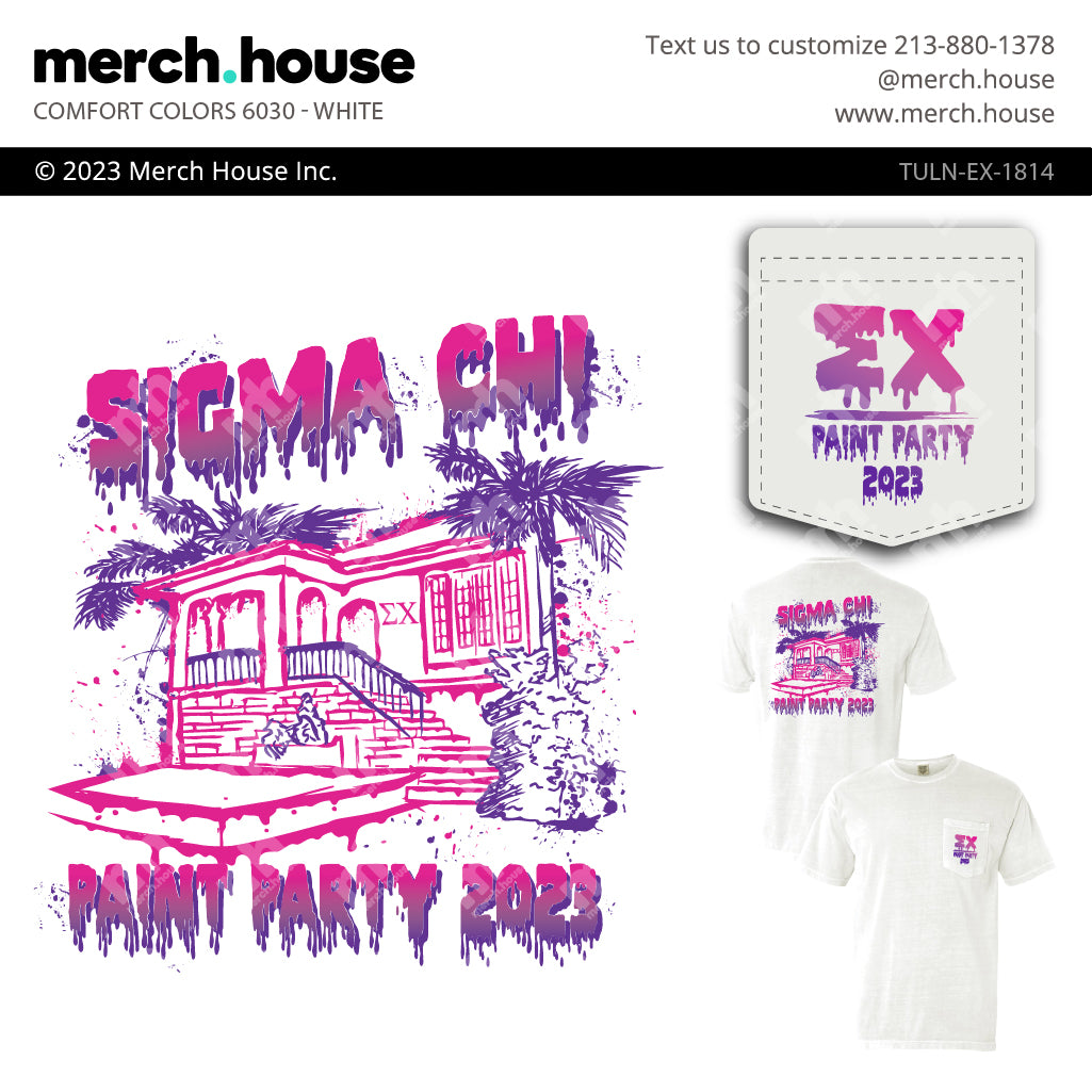 Sigma Chi Mixer Paint Party Shirt