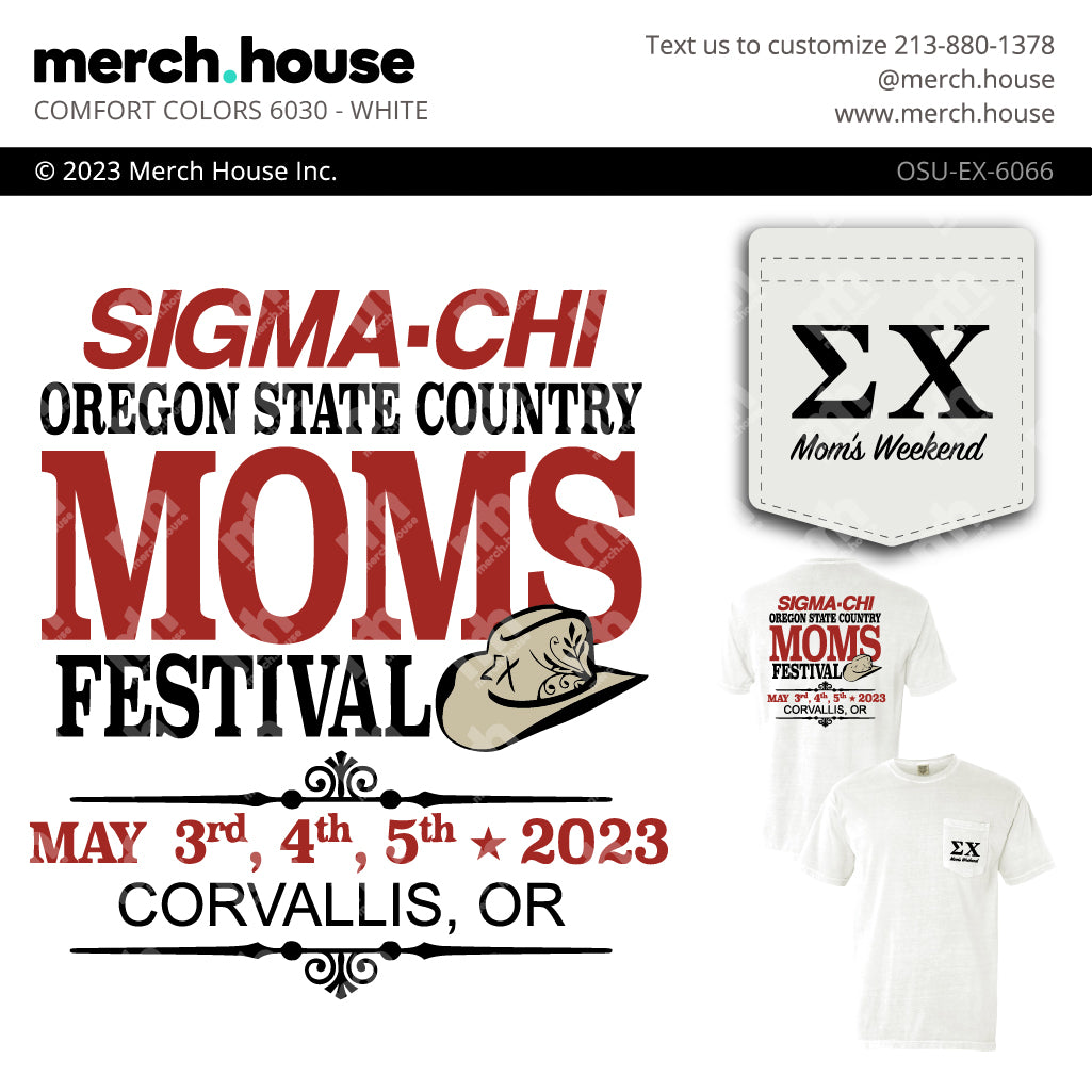 Sigma Chi Mom's Weekend Festival Poster Shirt