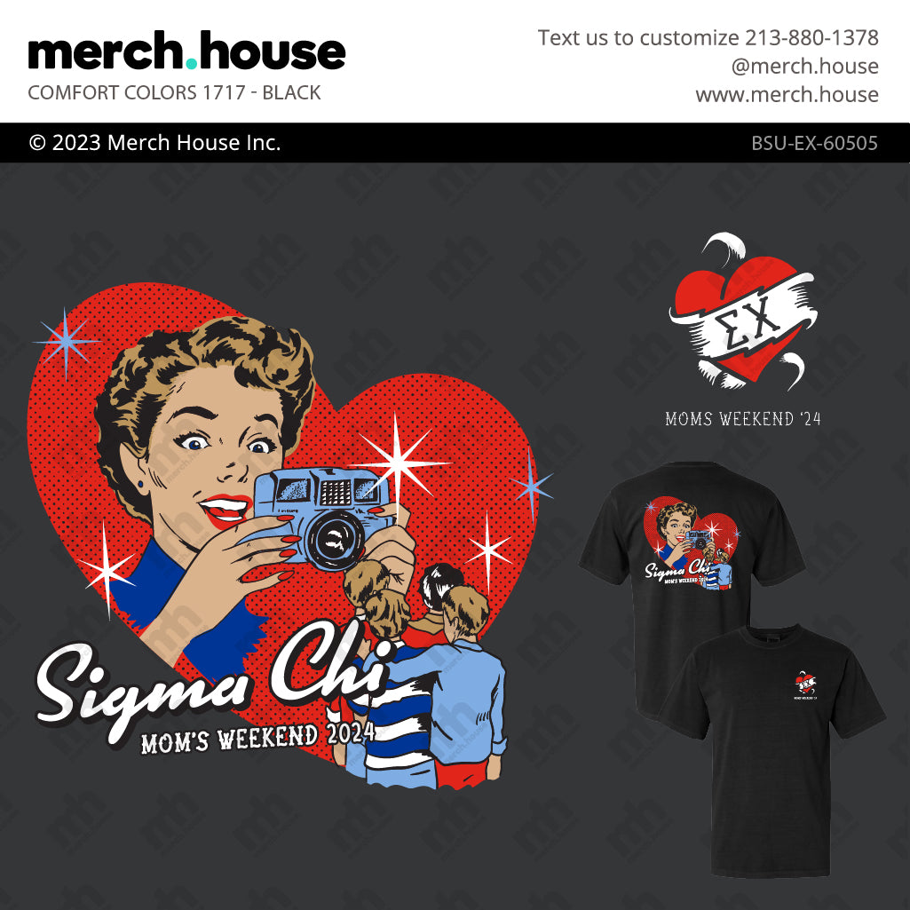 Sigma Chi Mom's Weekend Flash Photo Shirt