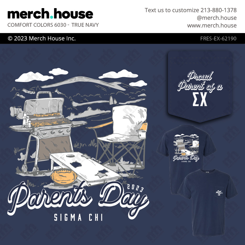 Sigma Chi Parents Weekend Cornhole Tailgate Shirt