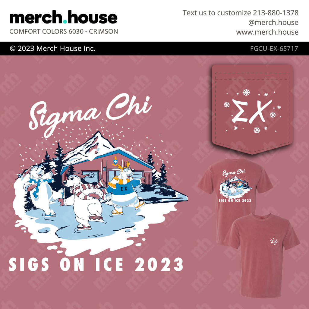 Sigma Chi Philanthropy Bears Ice Skating Shirt