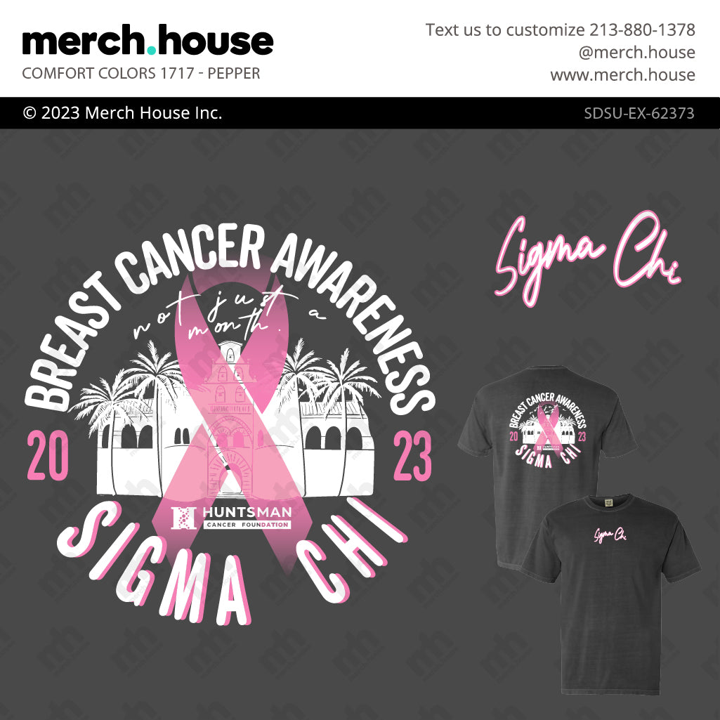 Sigma Chi Philanthropy Breast Cancer Awareness Shirt