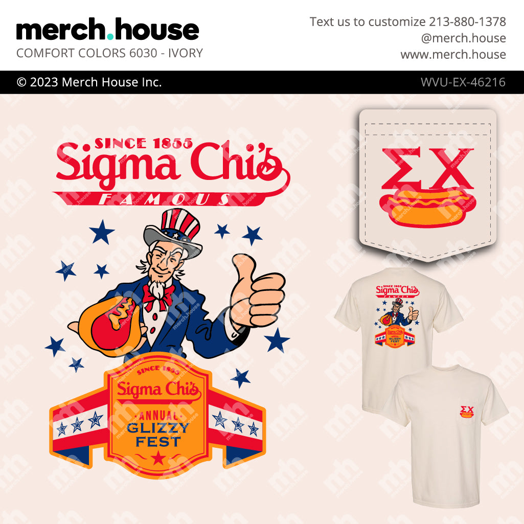 Sigma Chi Philanthropy Hot Dog Shirt
