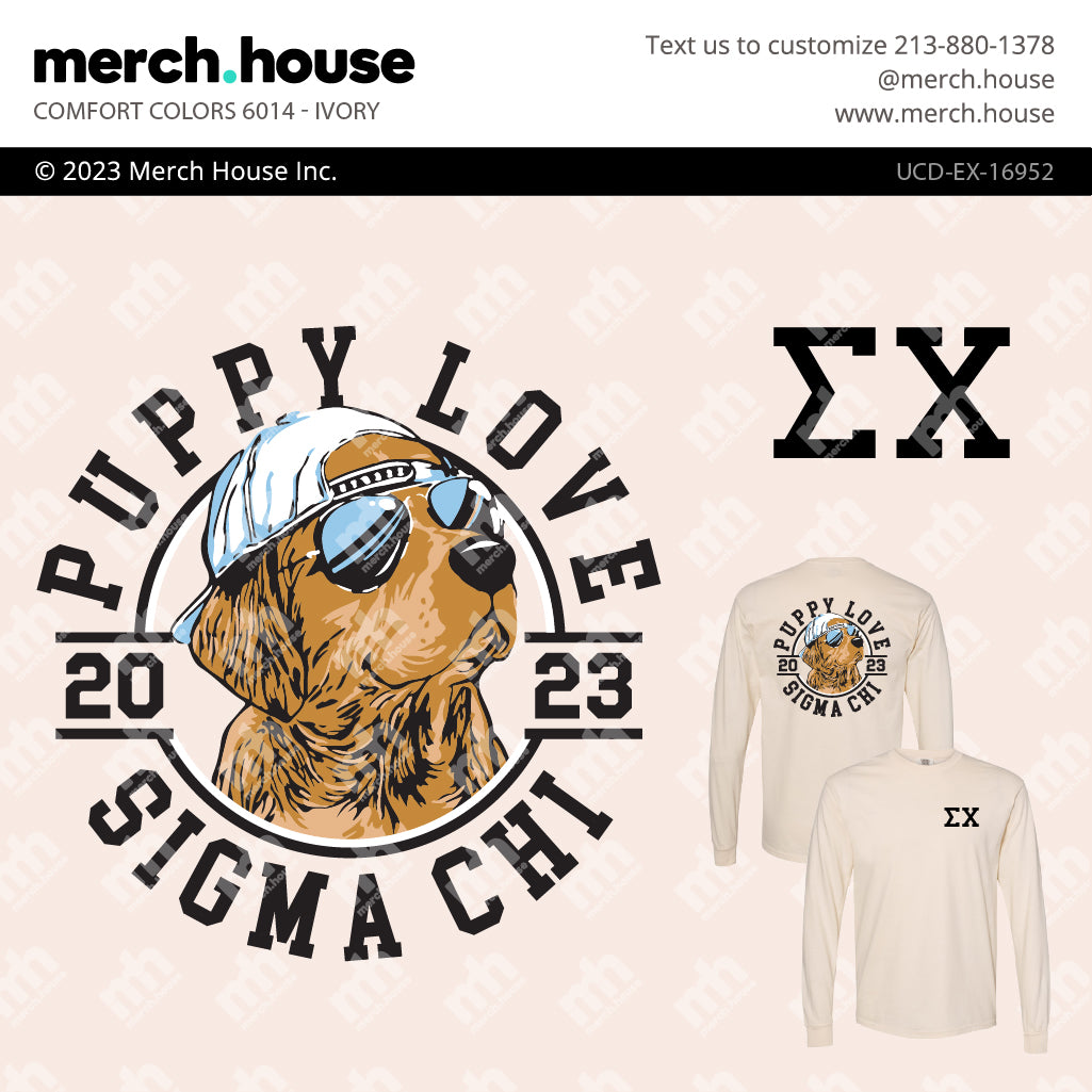 Sigma Chi Philanthropy Puppy Love Aviators Shirt