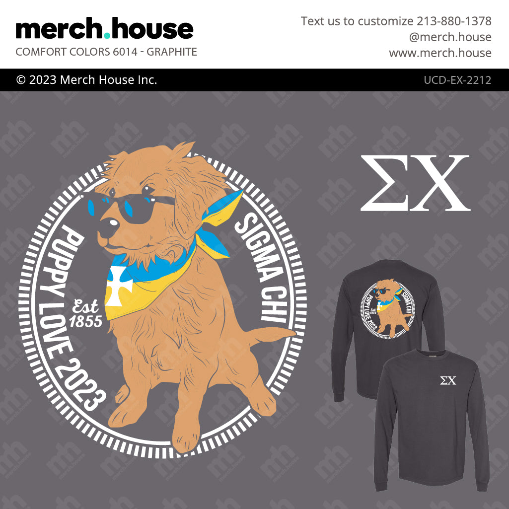 Sigma Chi Philanthropy Puppy Love Bandana Shirt