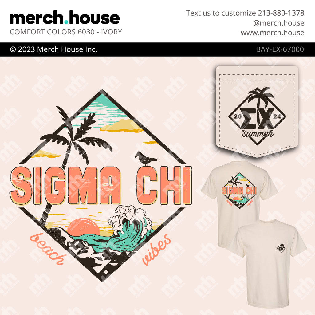 Sigma Chi PR Beach Vibes Shirt