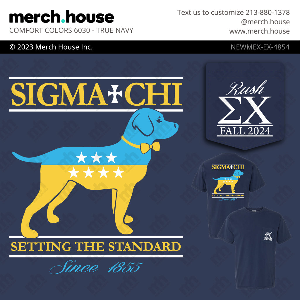 Sigma Chi PR Bowtie Puppy Shirt