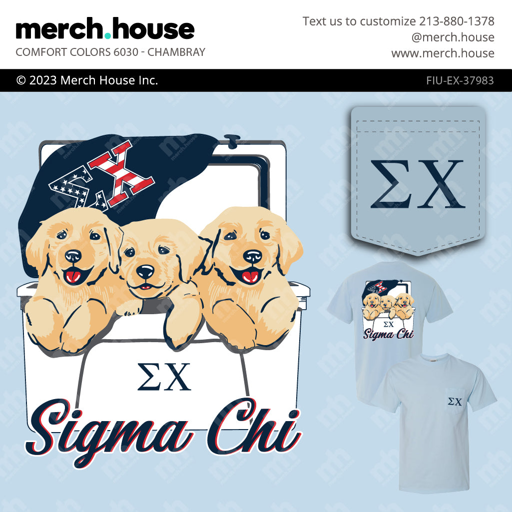 Sigma Chi PR Puppy Cooler Shirt