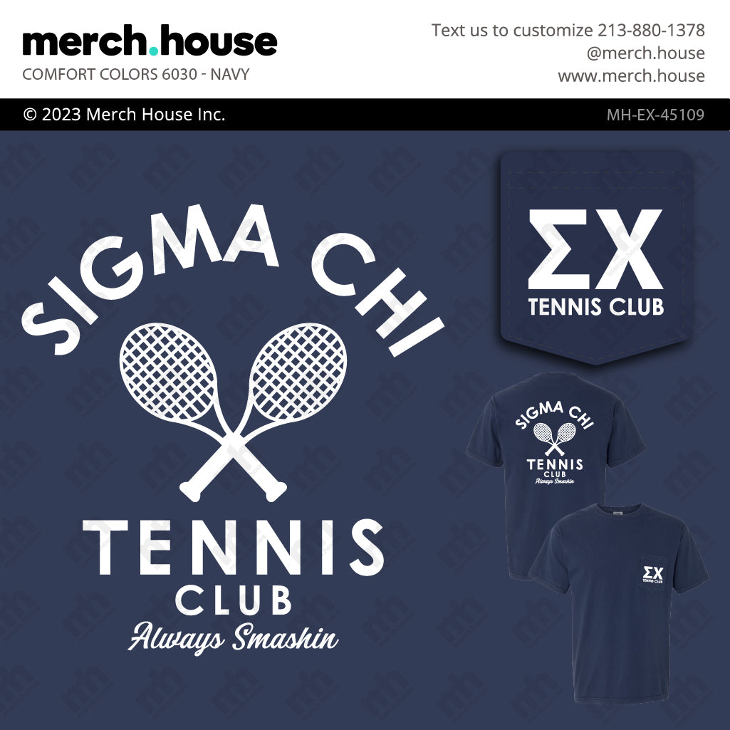 Sigma Chi PR Tennis Club Shirt