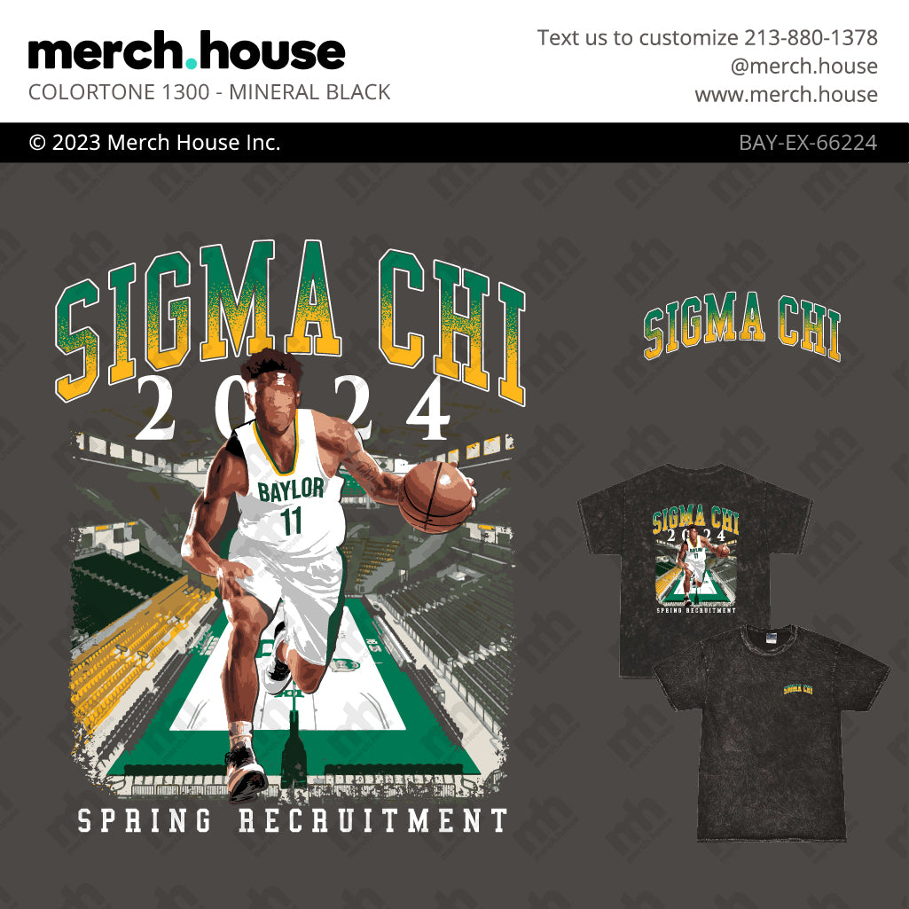 Sigma Chi Rush Shirt Basketball Player