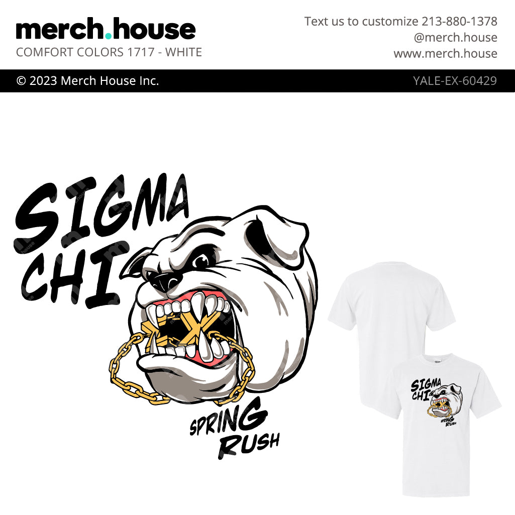 Sigma Chi Rush Shirt Bulldog Chain
