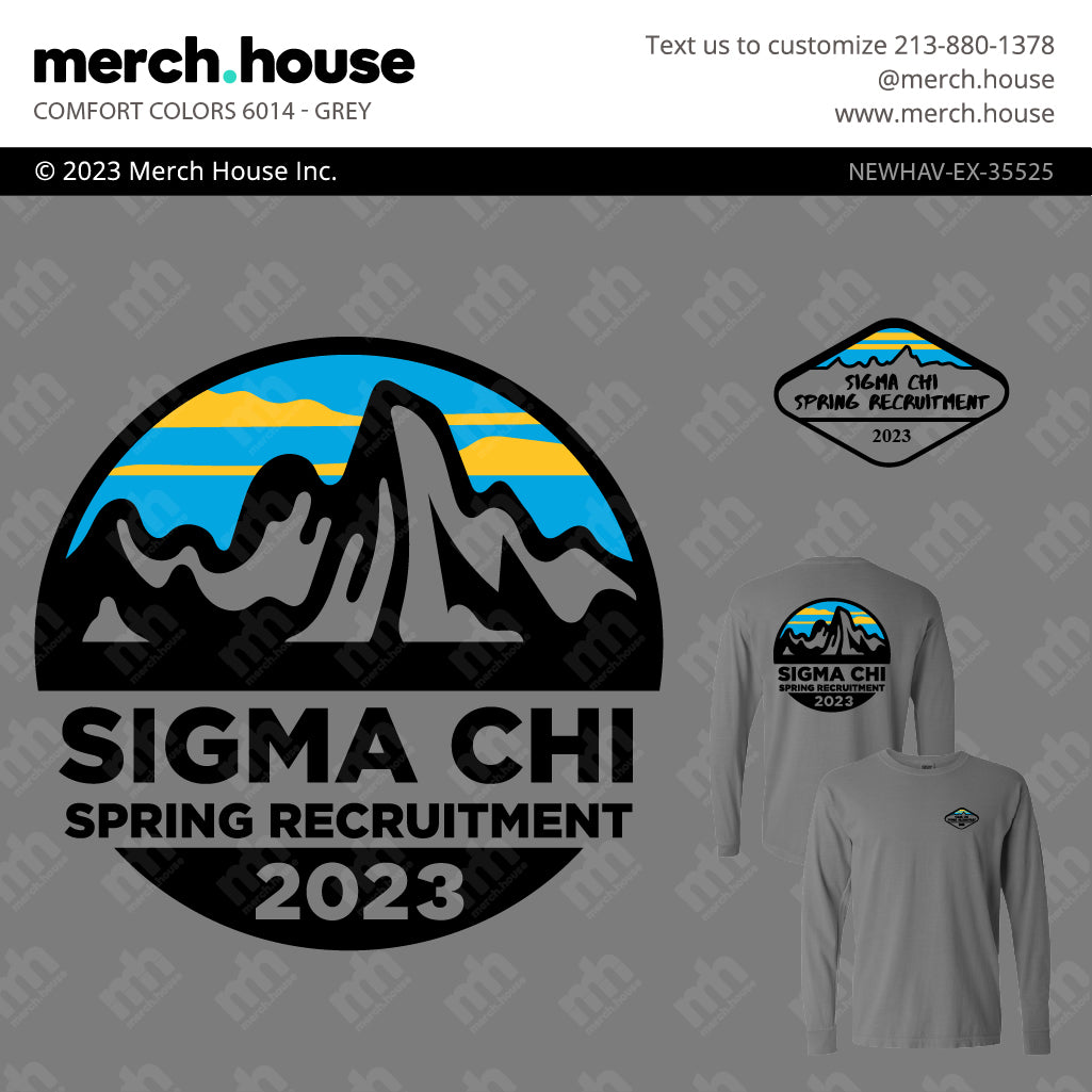 Sigma Chi Rush Shirt Circle Mountain