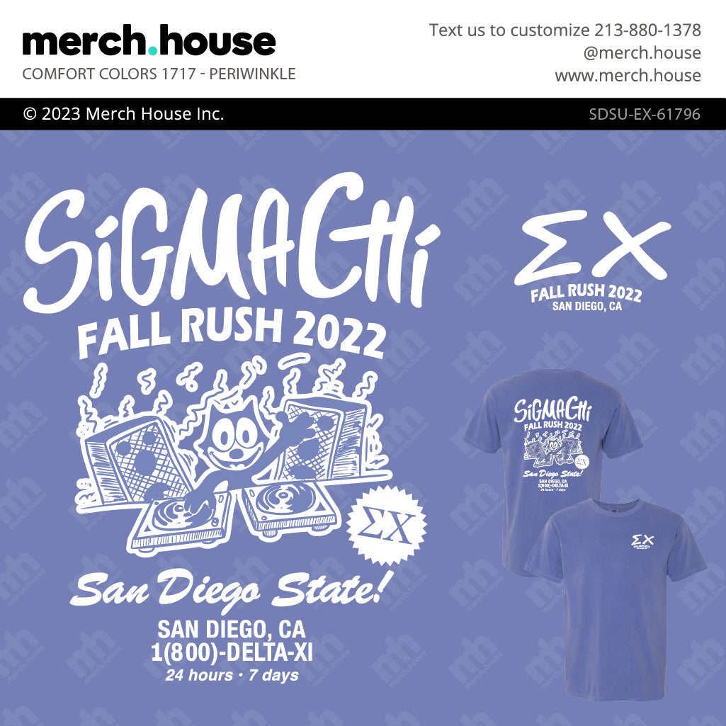 Sigma Chi Rush Shirt DJ Felix