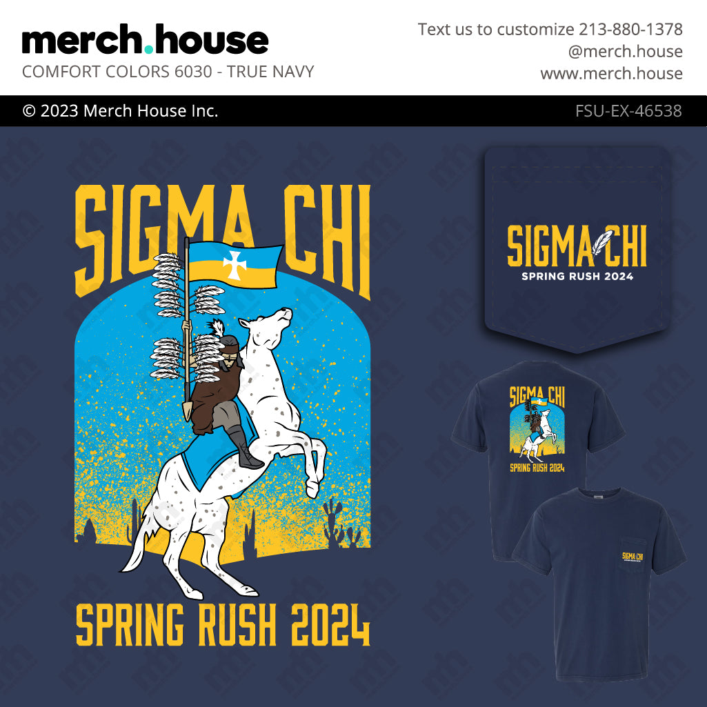 Sigma Chi Rush Shirt Horseman