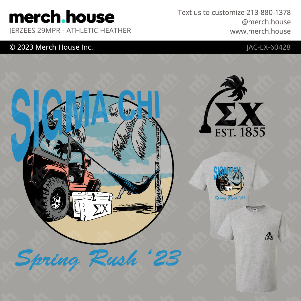Sigma Chi Rush Shirt Jeep Hammock