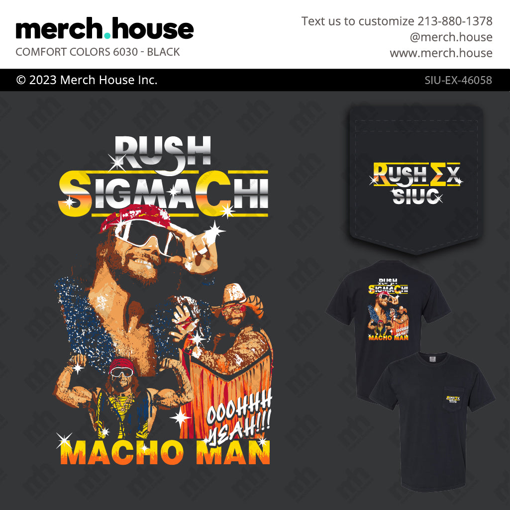 Sigma Chi Rush Shirt Macho Man