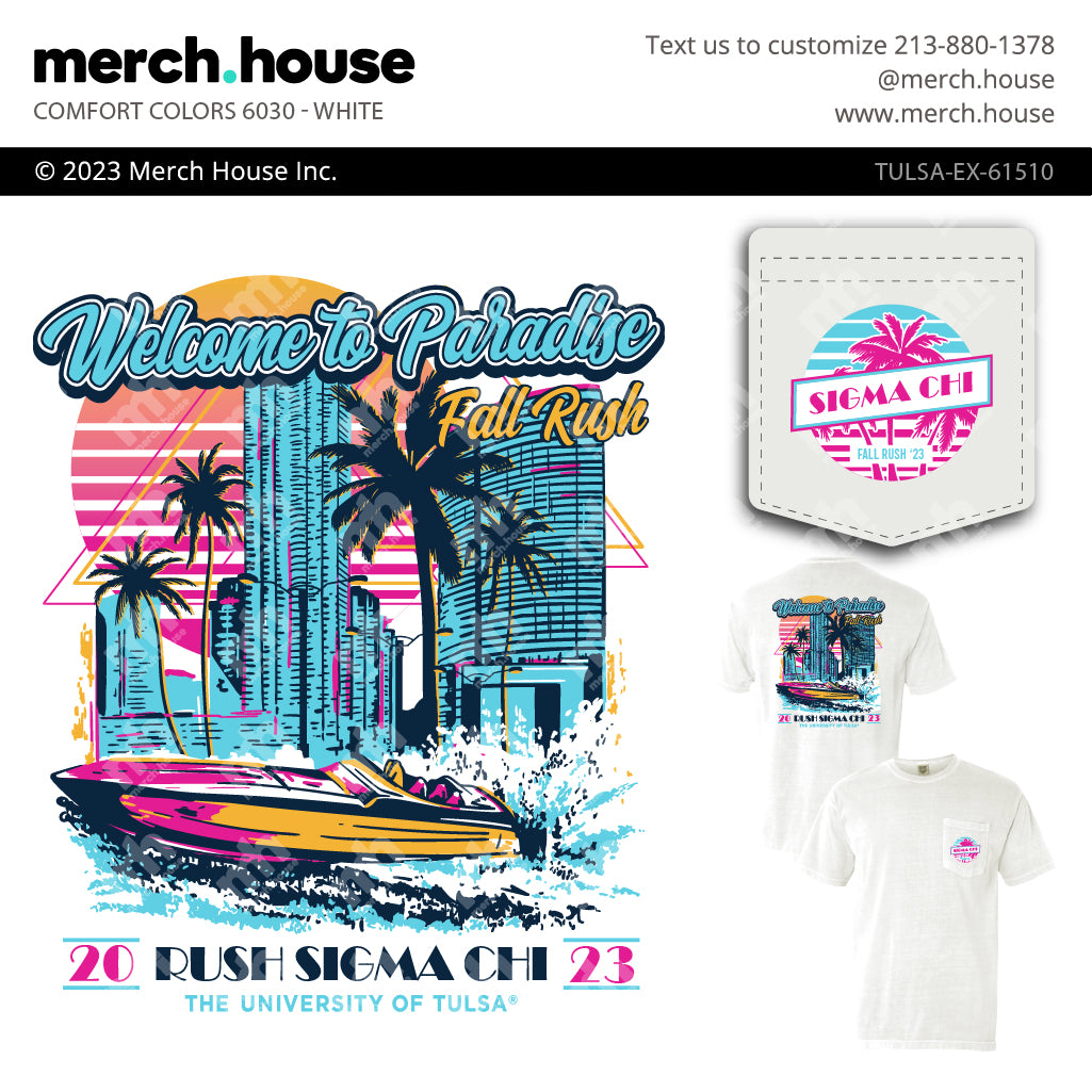 Sigma Chi Rush Shirt Miami Boat
