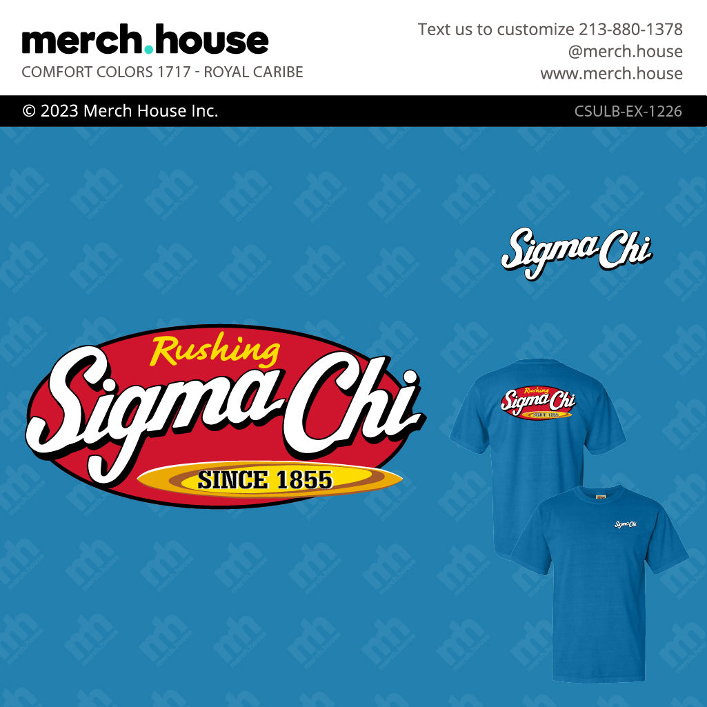 Sigma Chi Rush Shirt Retro Logo