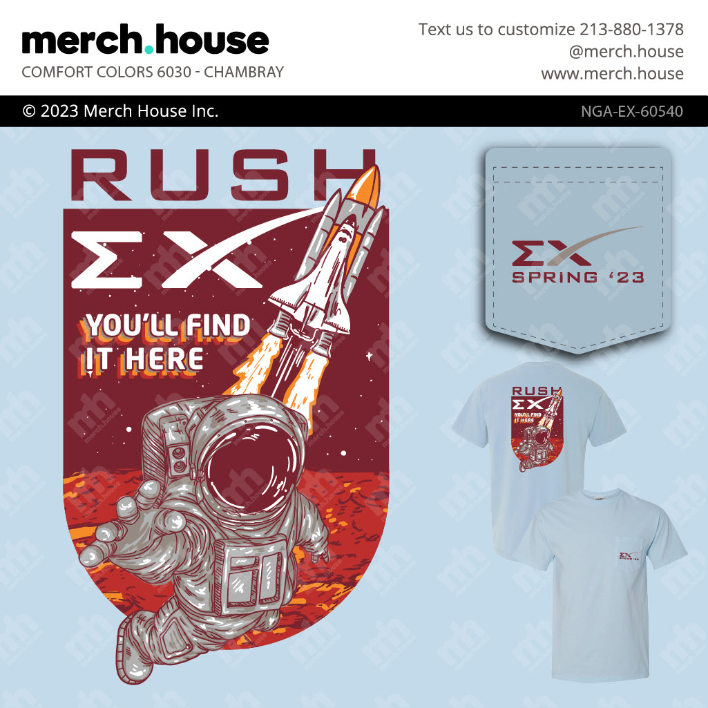 Sigma Chi Rush Shirt Rocket