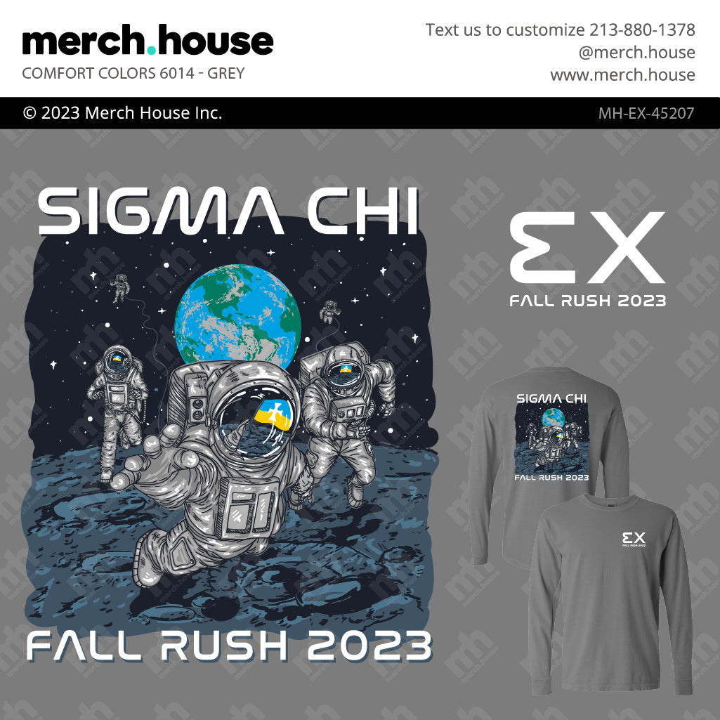 Sigma Chi Rush Shirt Space Race