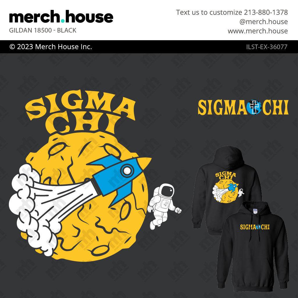 Sigma Chi Rush Shirt To the Moon