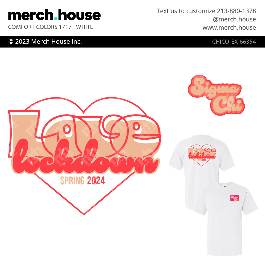Sigma Chi Valentine's Day Love Lockdown Shirt